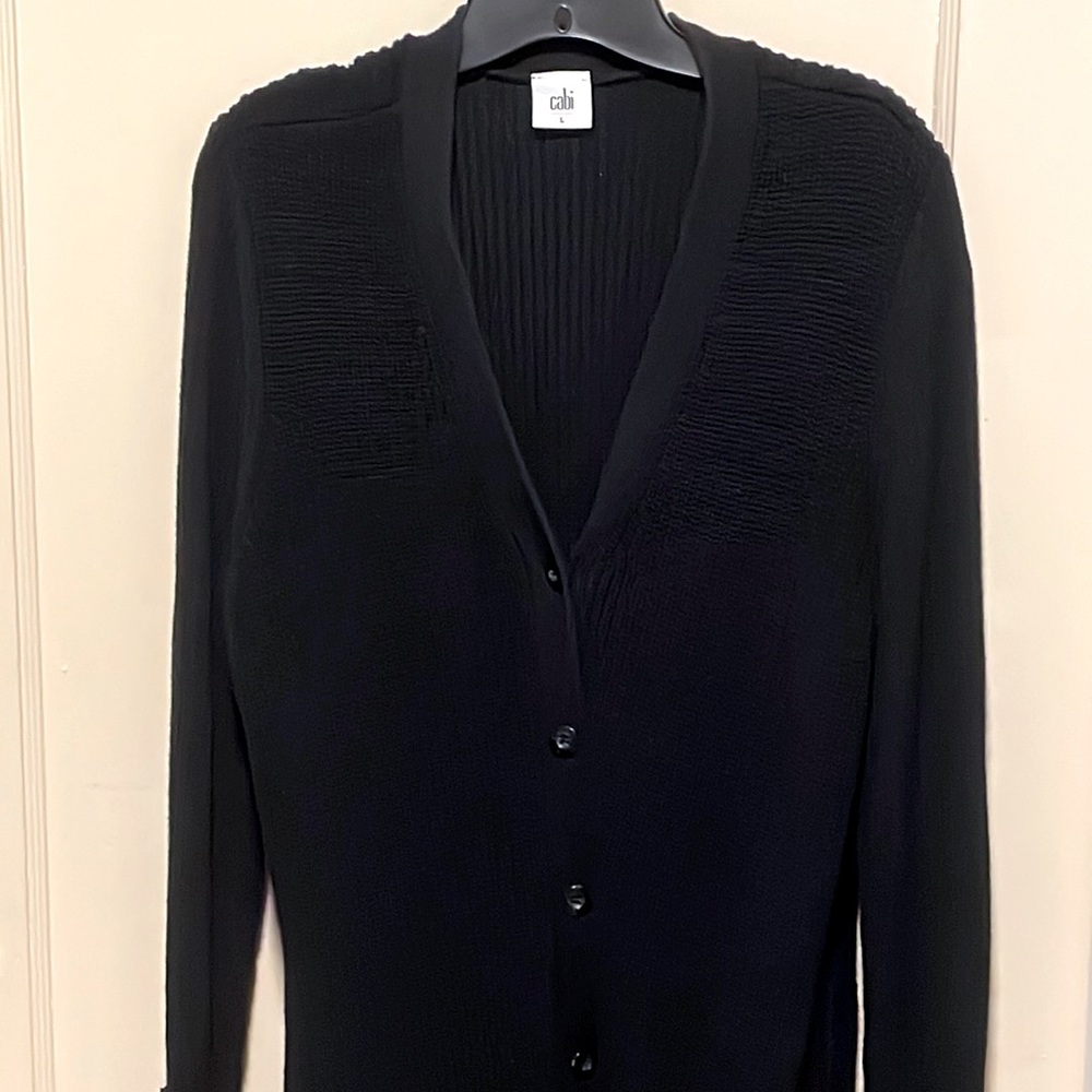 CAbI calf-length sweater, sz L